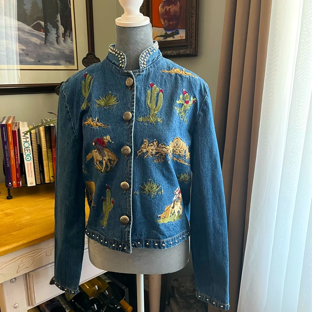 Signature Gordon & James denim jacket with studs